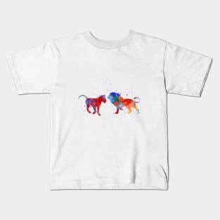 Lion couple Kids T-Shirt